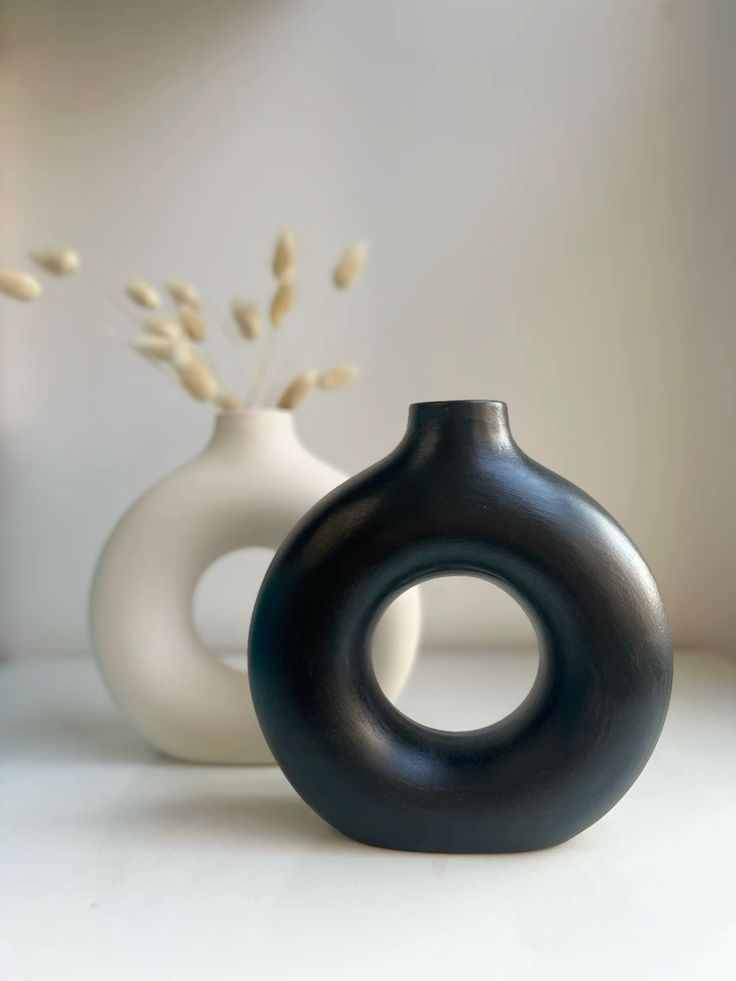 گلدان دونات | گلدان شیک و خاص | گلدان دکوری |گلدان رومیزی