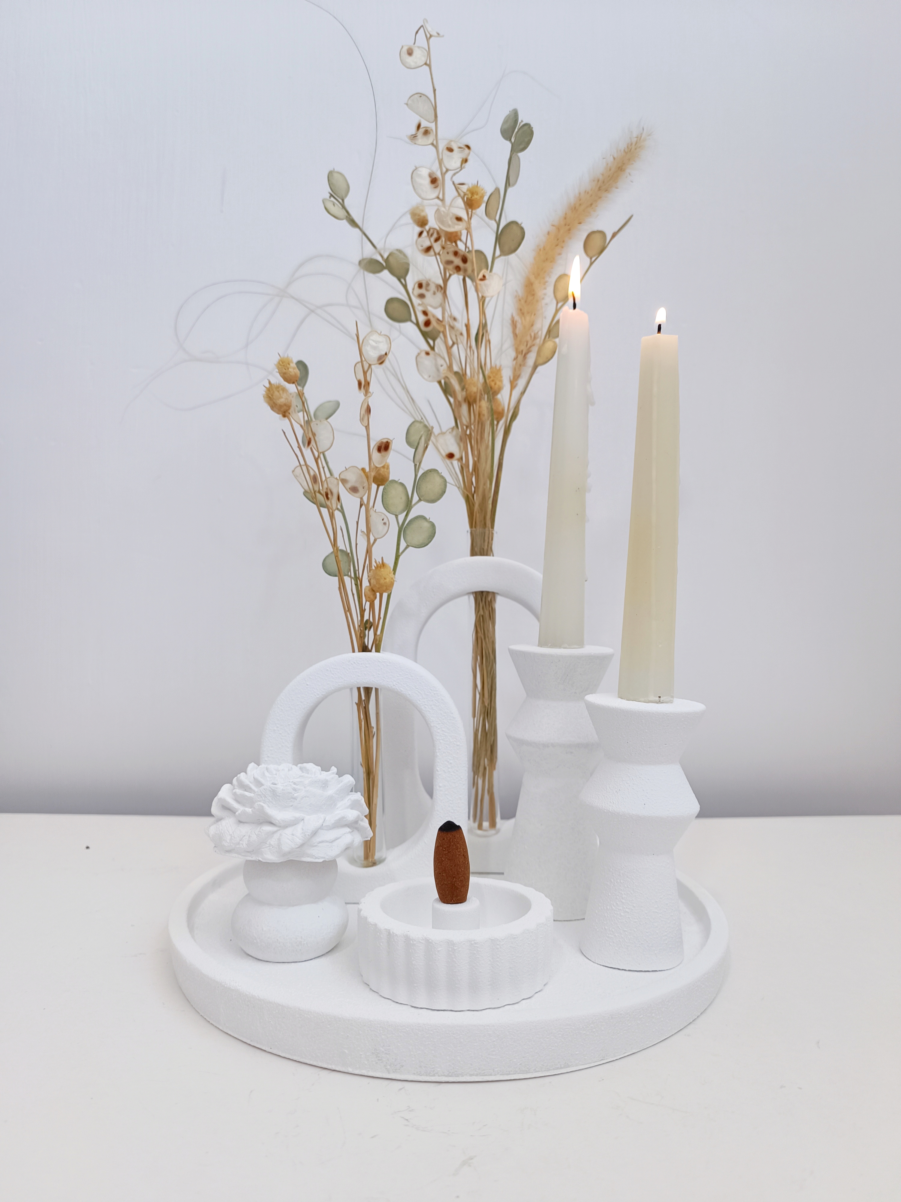 ست دکوری و تزیینی سفید