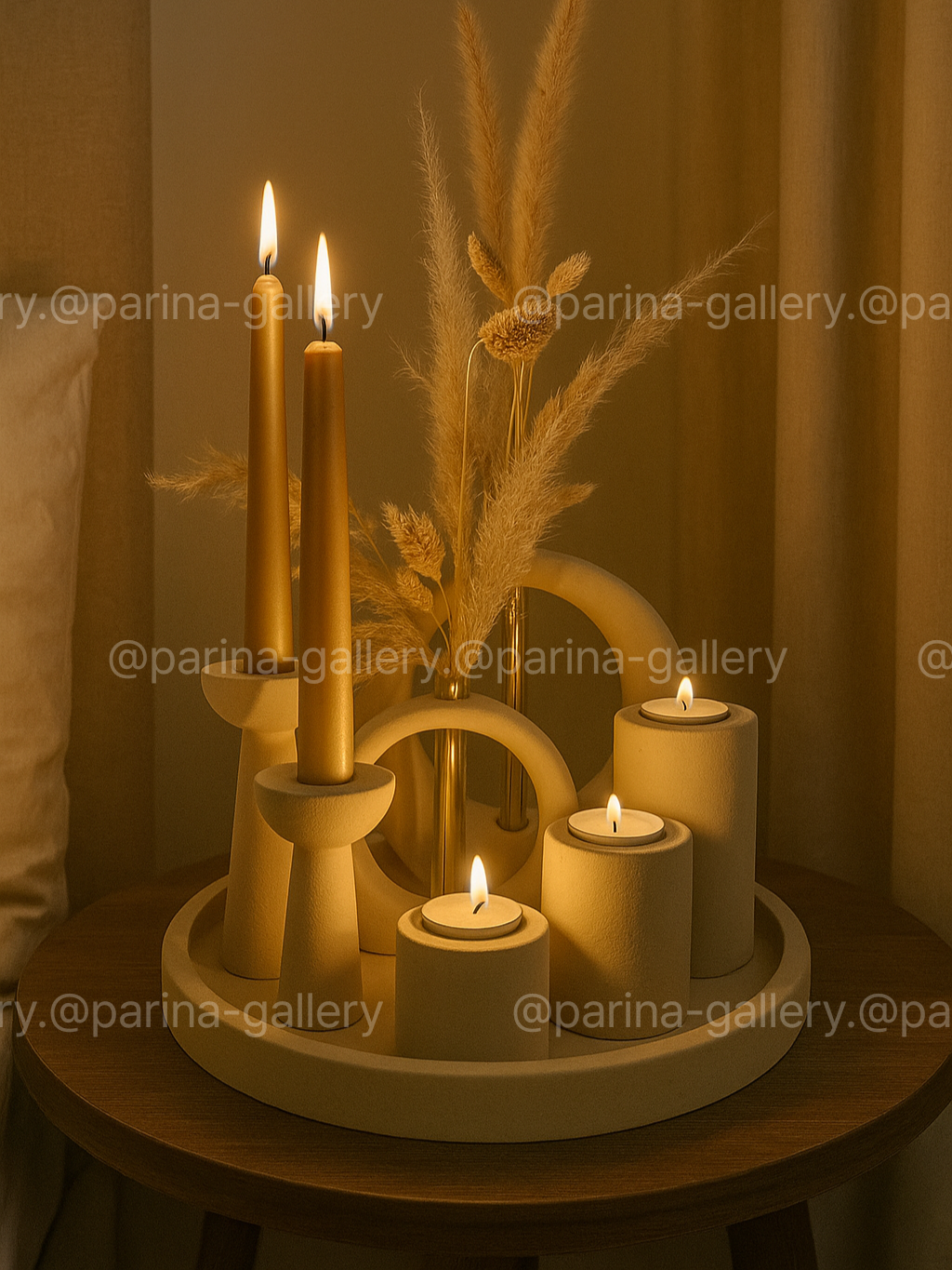 ست دکوری و تزیینی منزل با شمع